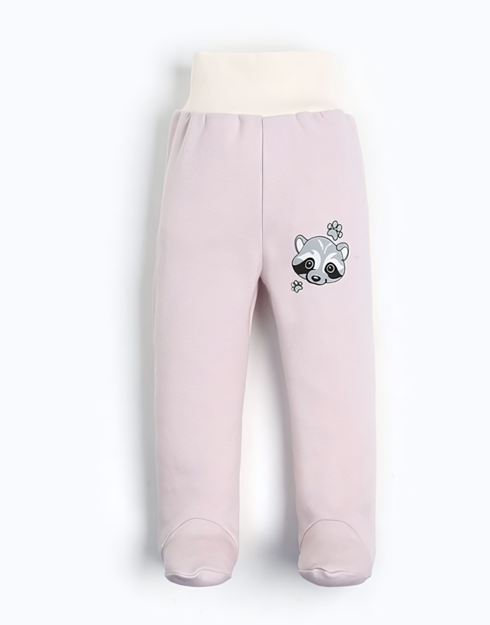 Ползунки для девочек розовый/енот, р. 68 см 9516864