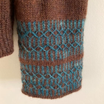 Описание по вязанию пуловера спицами "Bloom"