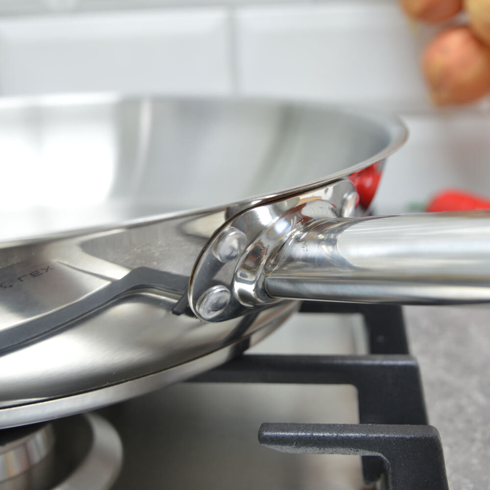 Сковорода 30см Общепит без крышки, корпус 0,6мм индукция ТРС 3,5мм