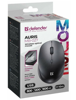 Мышь беспроводная DEFENDER Auris MB-027 USB чёрная