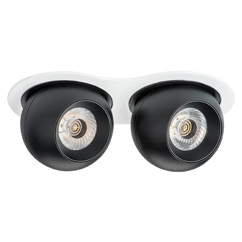 i6267474 Светильник INTERO LED 9W*2 850LM*2 24G БЕЛЫЙ/ЧЕРНЫЙ 4000K (217626+217074+217074)