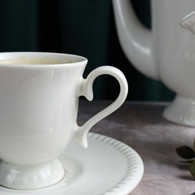 Пара кофейная 90 мл,фарфор "NOBLE" серия "LUXE"