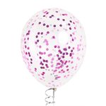 Конфетти фольга Круг, Розовый, Металлик, 1 см, 50 г.