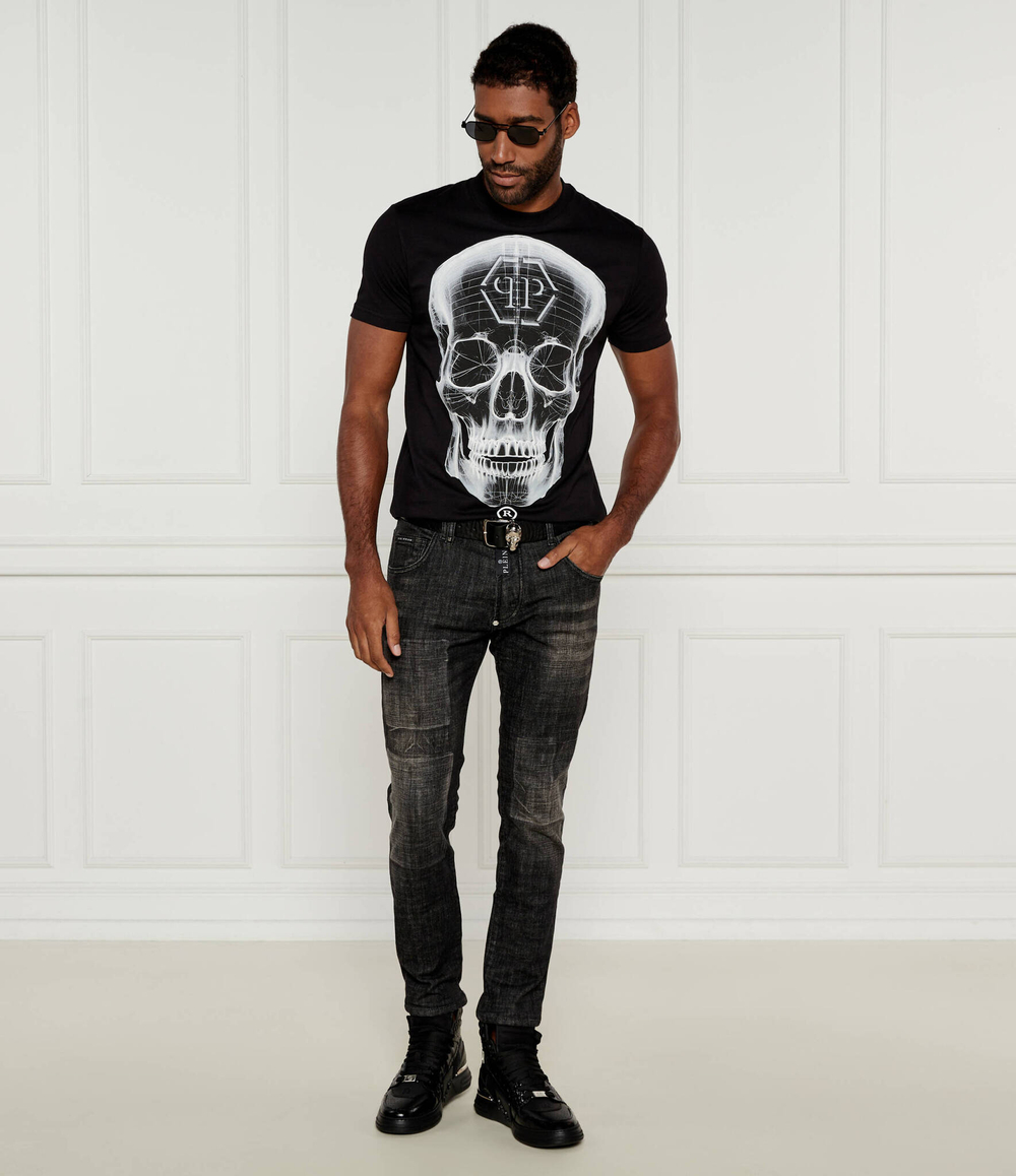 Футболка Skull Philipp Plein - черный(MTK7743 PJY002N)