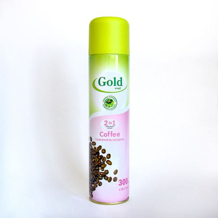 Gold Wind 300мл. Кофе Освеж.возд. аэрозоль