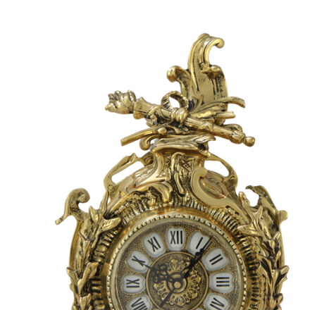 Bello De Bronze Часы "Карранка" каминные бронзовые "золото"