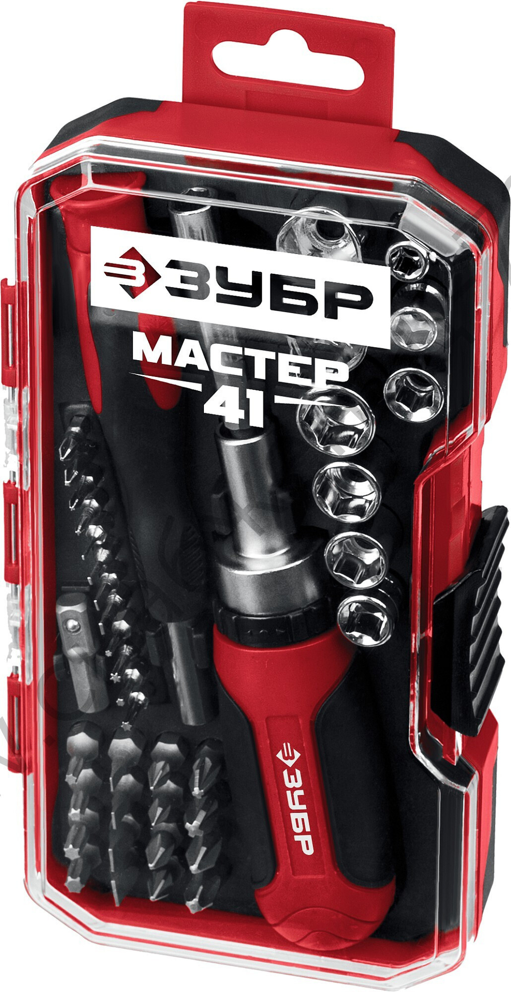 ЗУБР Мастер 41 41 шт, Набор: отвертка с насадками (25042)