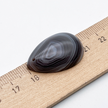 Агат Ботсвана, подвеска, размер камня 29*19 мм, цена за 1 шт
