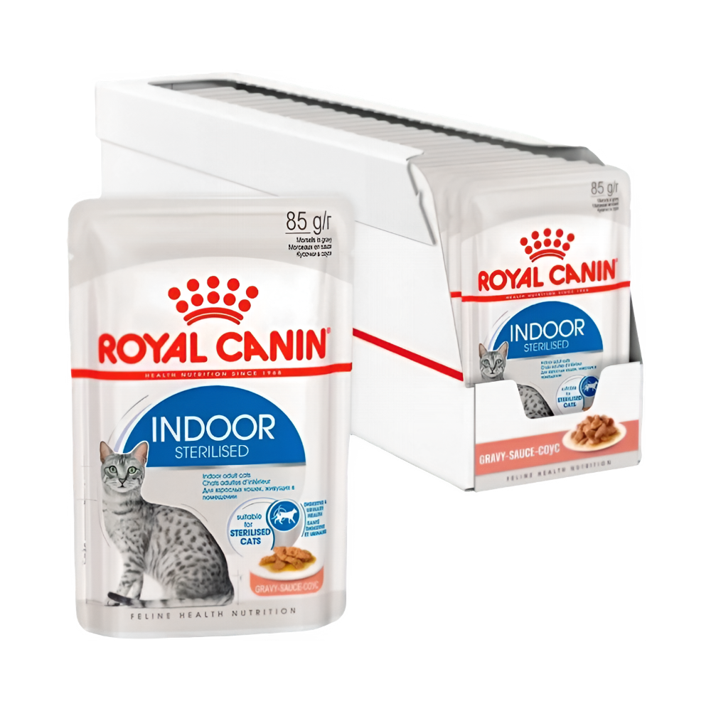 Royal Canin корм консервированный для взрослых кошек кусочки в соусе домашние стерилизованные