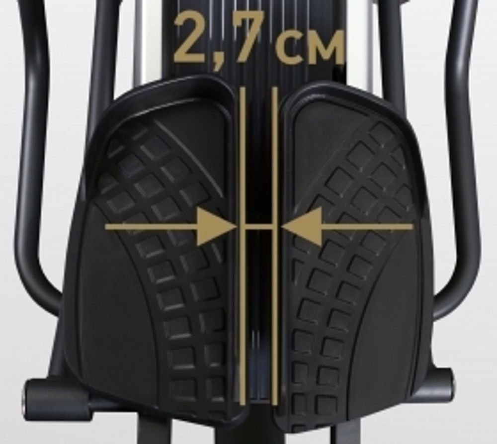 Эллиптический эргометр с автонаклоном коммерческий BRONZE GYM E1000M PRO TFT TURBO