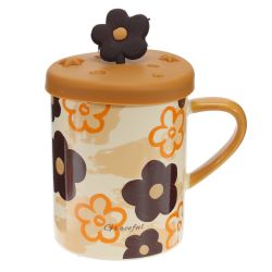 GAEM Кружка с крышкой, 400 мл, L12 W8,5 H12,5 см, 4в.