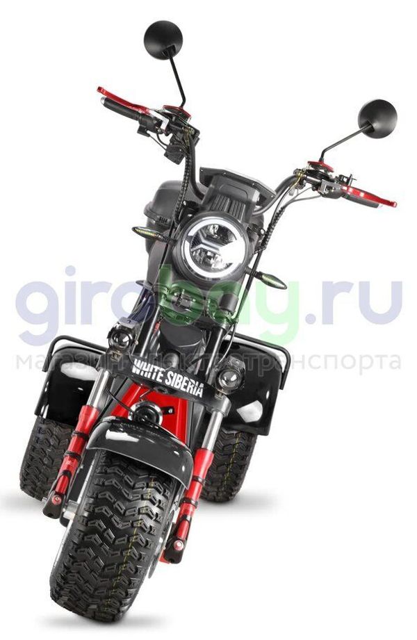 Электроскутер WHITE SIBERIA IKRA 5000w - (Черный) фото №2
