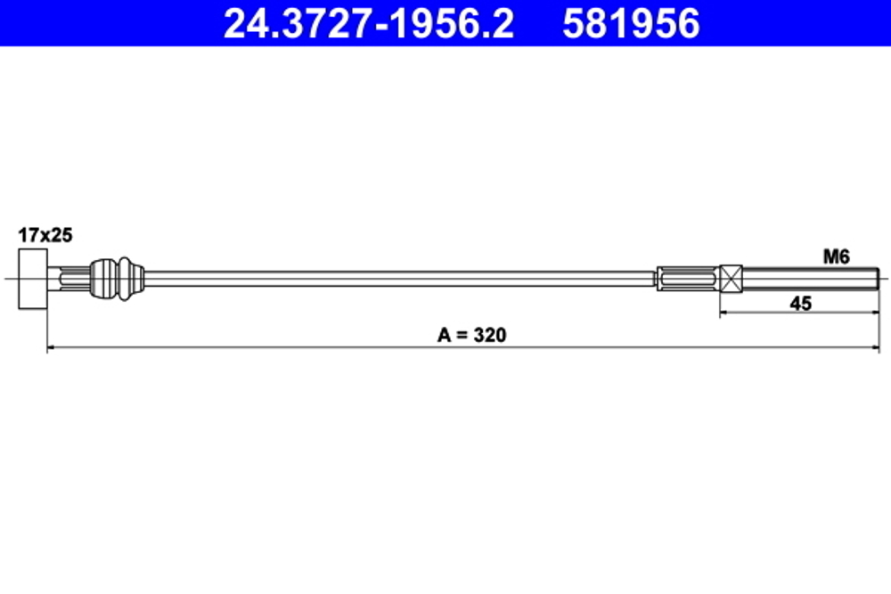ATE - 24372719562-ATE - Cable Pull, parking brake