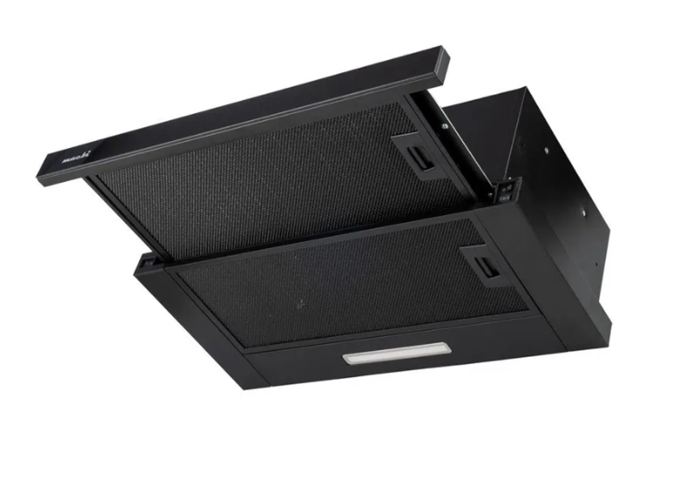 Вытяжка кухонная MACBI MTF60-3 (BLACK) черн,встраив 800м3/ч