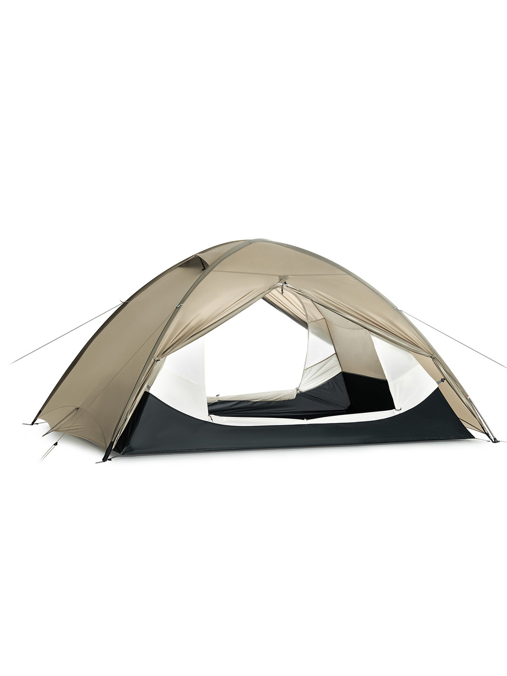 Палатка Naturehike Jiling PRO 2-местная, алюминиевый каркас, сверхлегкая, светло-коричневая