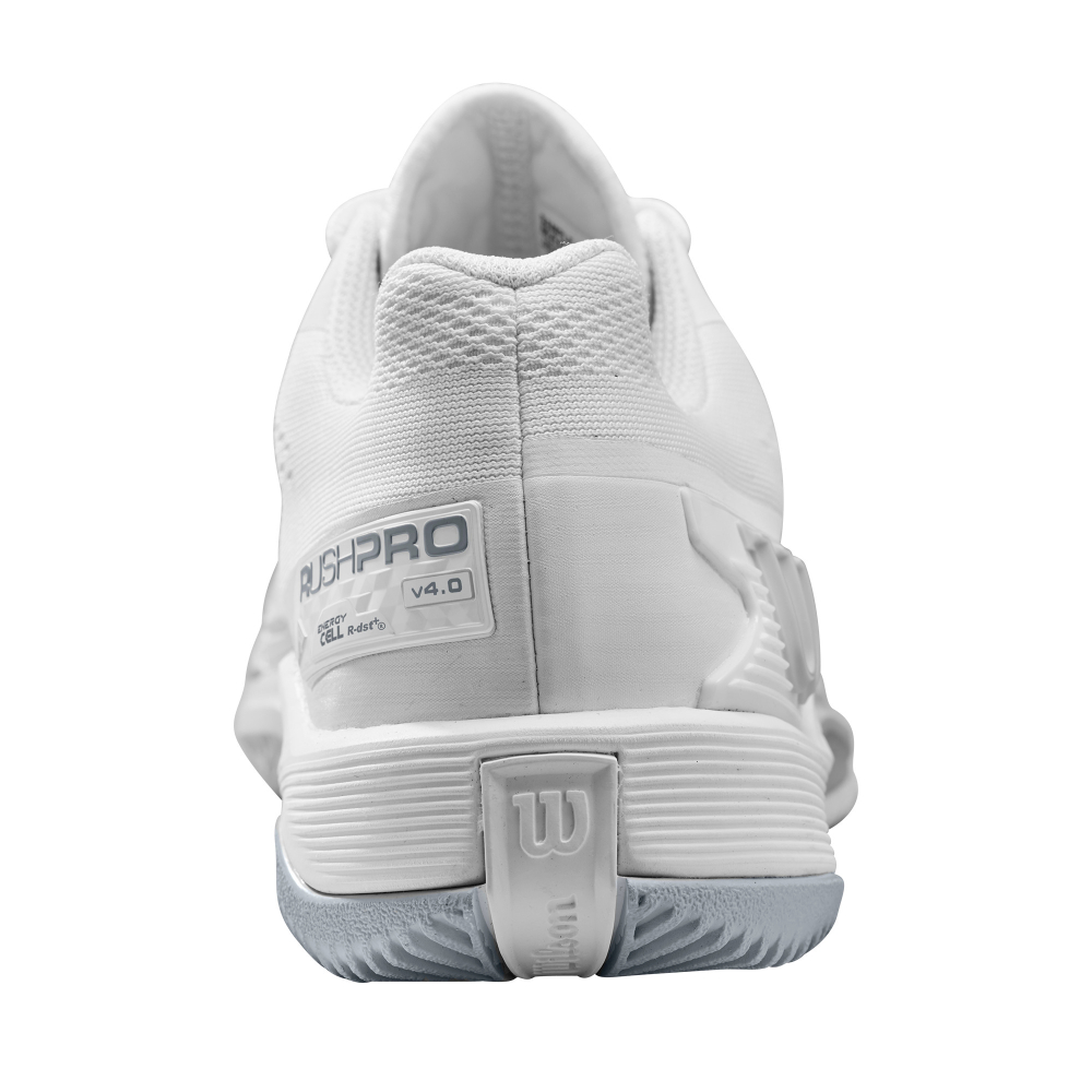 Женские Кроссовки теннисные Wilson Rush Pro 4.0 W - white/white/pearl blue