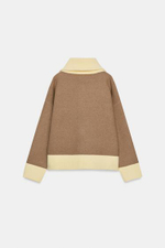 Вязаный кардиган на молнии - ZARA