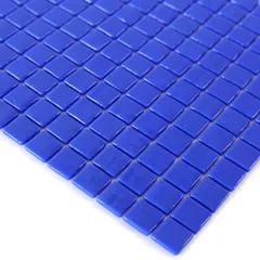 STP-BL002 Natural Стеклянная мозаика Steppa синяя глянцевая