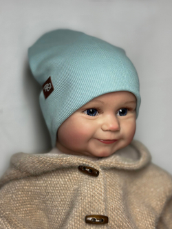 Шапка детская двухслойная Мята