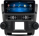 Магнитола для Toyota Highlander 2 (U40) 2007-2013 - Kuberg монитор 12.3" в стиле MERCEDES на Android 13, Быстрая, CarPlay, 4G SIM-слот