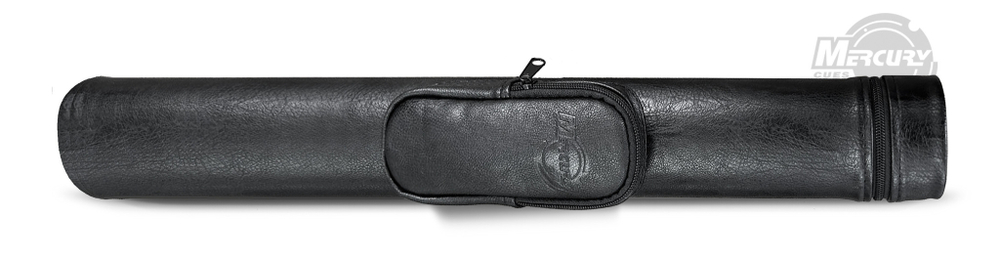 Тубус на 3-х составной кий Меркури с карманом (черный)