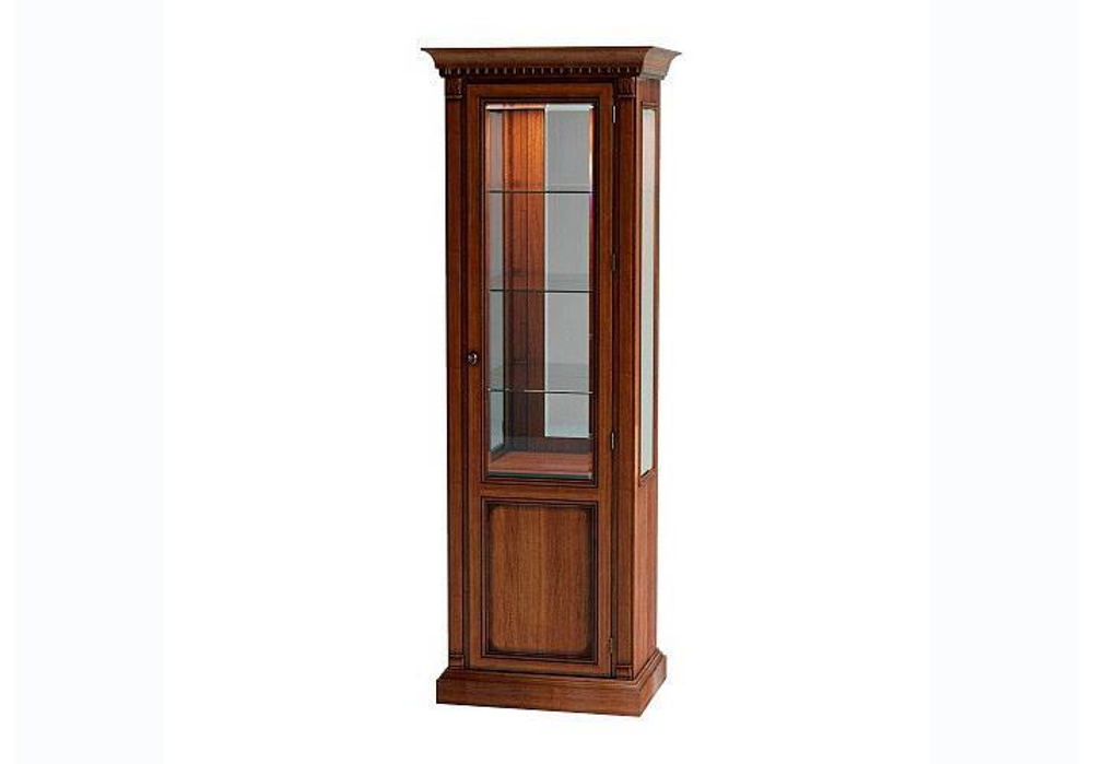 FLORENCE Витрина 1ств. со стекл. бок. с зеркалом и подсветкой (правая) Арт. 540