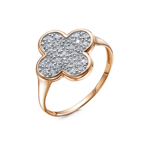 Кольцо из золота 585 пробы с Фианит