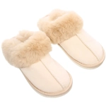 Тапочки женские домашние «IRIS», цвет молочный, р-р 42/43