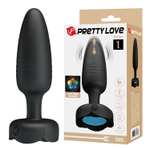 Анальная вибропробка Pretty Love Tarion, LED-подсветка, 12,5 см