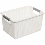 Корзина - органайзер универсальная для хранения «ДОМания», цвет белый, 27*19*14см (лейбл)