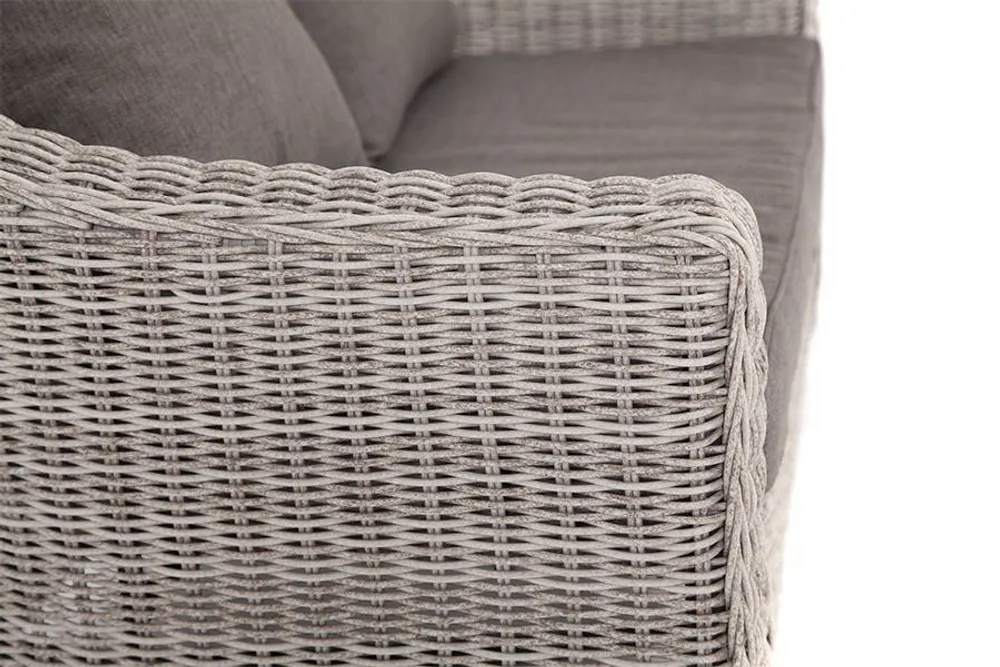 "Кон Панна" диван из искусственного ротанга двухместный, цвет бежевый