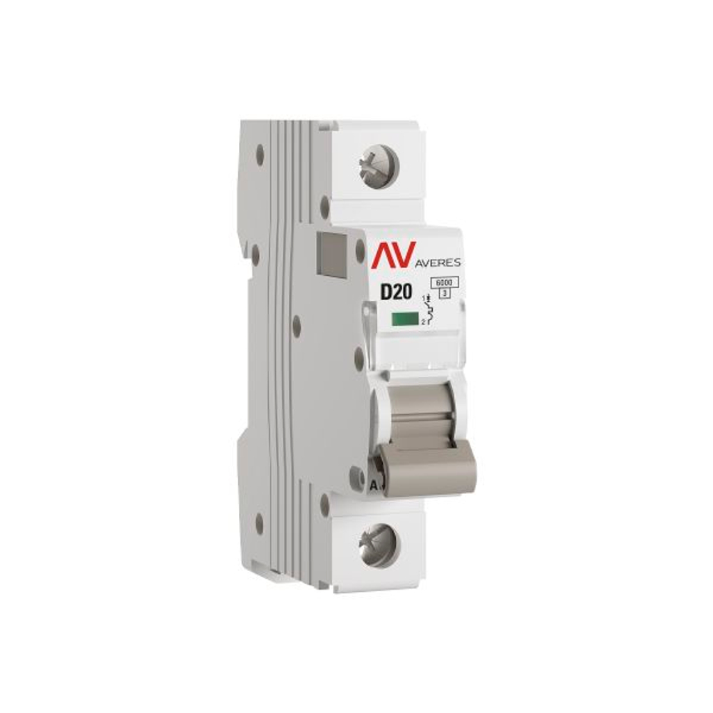 Выключатель автоматический AV-6 1P 20A (D) 6kA EKF AVERES