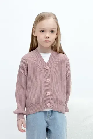 кардиган  для девочки  КВ 30151/пудрово-розовый