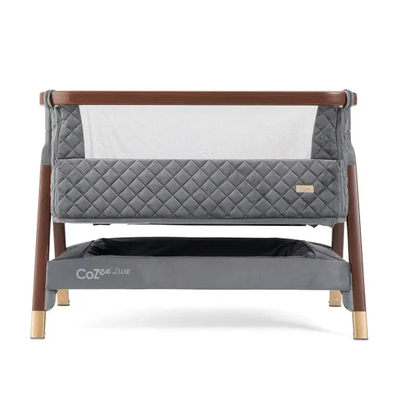 Колыбель приставная Tutti Bambini CoZee Luxe Walnut Slate с колесами
