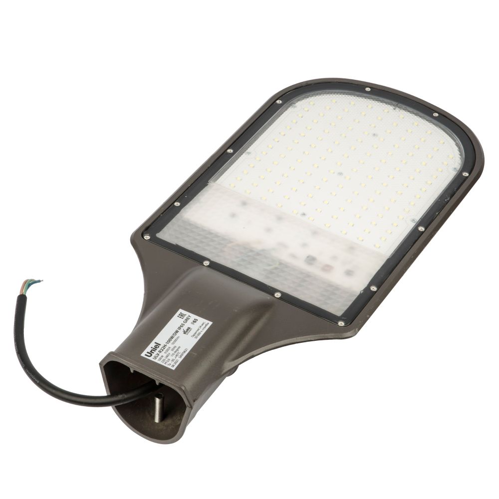 ULV-R22H-100W-6500K IP65 GREY Светильник светодиодный уличный консольный. Дневной белый свет 6500K. Угол 110 градусов. TM Uniel