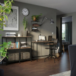 Комбинация: стол, кресло и шкаф - IKEA FJÄLLBO/FJALLBO/KULLABERG/GULLHULT, 100х36 см, 100х95х36 см, сосна/черный, ФЬЕЛЛЬБО/КУЛЛАБЕРГ/ГУЛЛЬХУЛЬТ ИКЕА