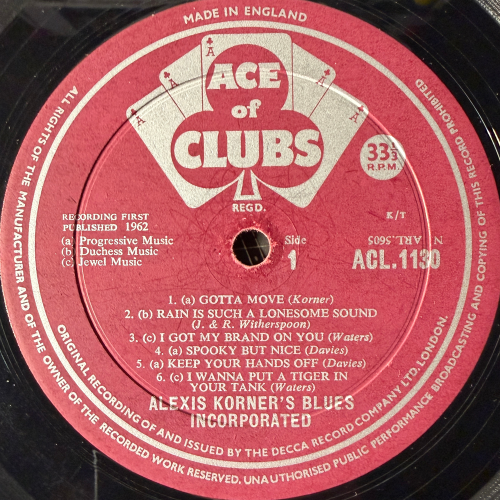 Alexis Korner’s Blues Incorporated* ‎– R & B From The Marquee (Англия 1963г.) Т