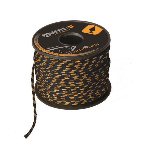 Линь Mares ø 1,65мм нагрузка на разрыв 100 кг полиэстер 100 метров на катушке