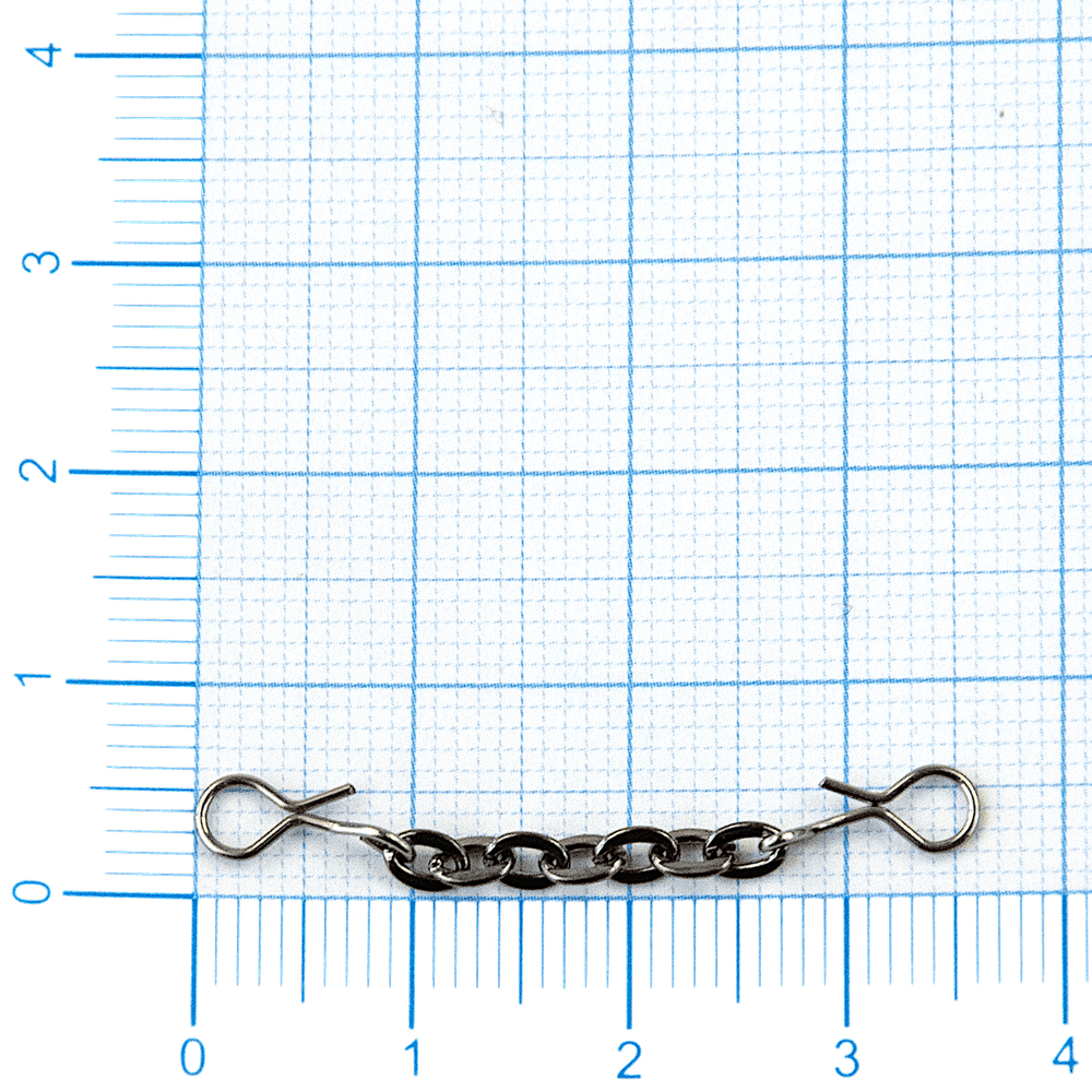 Цепочка с застежками для тройника 40мм 5кг 5шт CH405