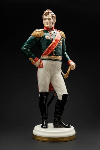 Статуэтка. Фарфор. Солдат. Ермолов Алексей Петрович - Русский полководец. Россия