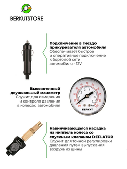 Автомобильный компрессор BERKUT R15
