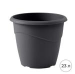 Горшок цветочный EDA 23 л, диаметр 40 см, серый