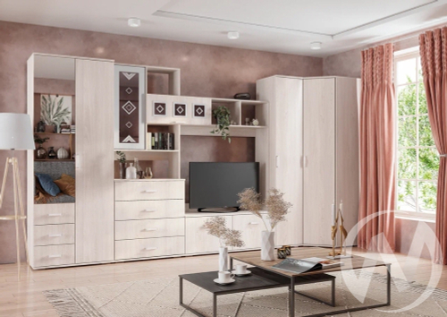 Гостиная "Белла" (ясень белый/ясень белый)