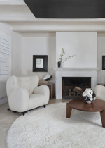 Шерстяной стираемый ковер Lorena Canals Arctic Circle - Sheep White (250 Ø см)