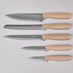 НАБОР НОЖЕЙ AGNESS НА ПЛАСТИКОВОЙ ПОДСТАВКЕ, 6 ПРЕДМЕТОВ