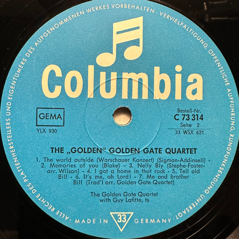 The Golden Gate Quartet ‎– The Golden (Германия)