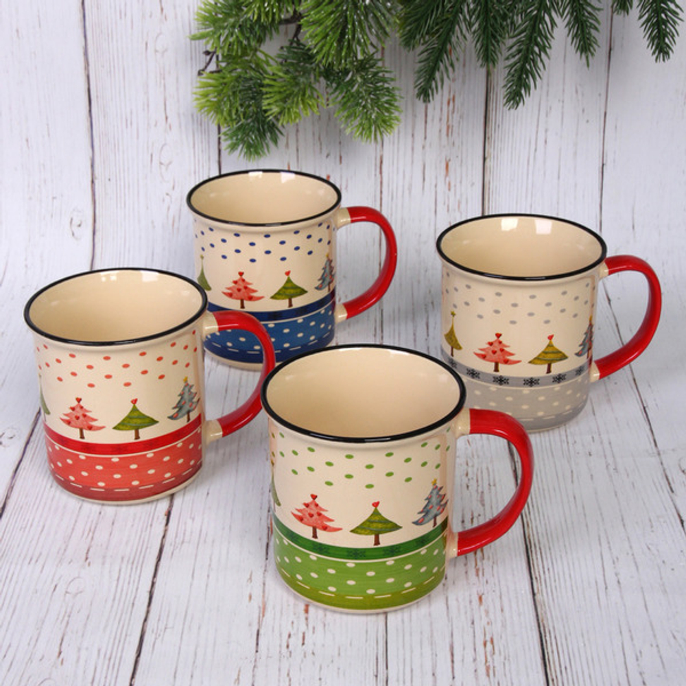 Кружка керамическая 420мл «Ёлочка нарядная»