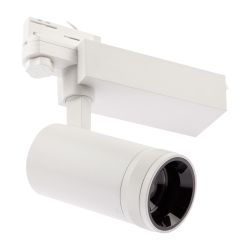 Трековый светильник трехфазный ЭРА STR-30-99-40K-W30 светодиодный 30Вт регулируемый луч 4000K белый | Трехфазные трековые светильники