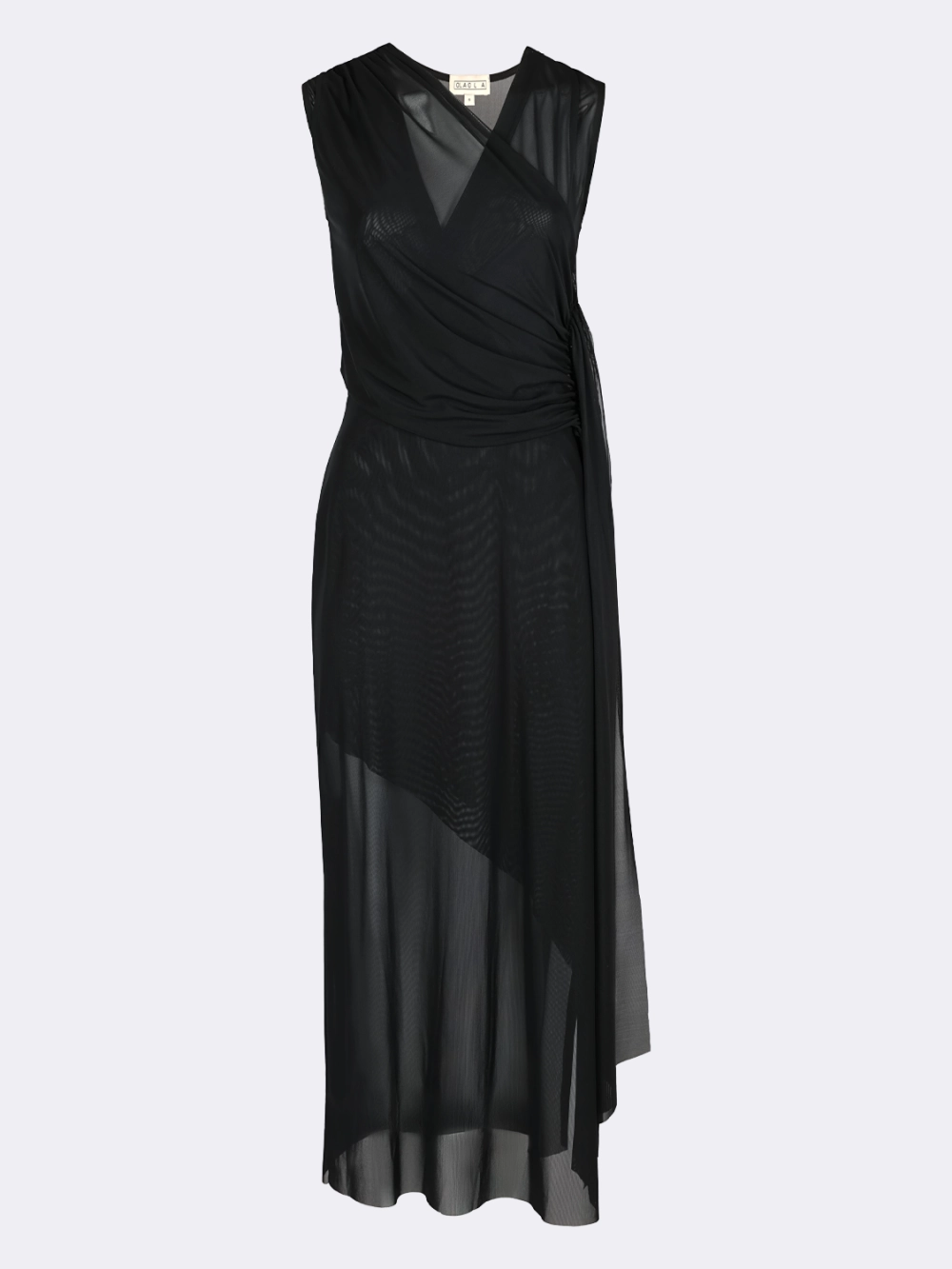 Платье черное из сетки OLA OLA