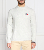 свитер badge Tommy Jeans - серый(DM0DM15065)